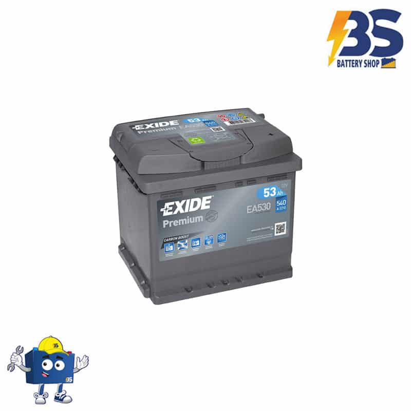 Battery Shop Exide Premium EA530 L1 12V 53Ah 540A