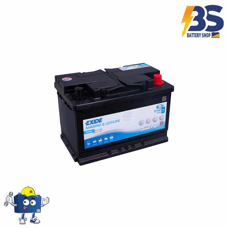 Battery Shop EXIDE DUAL AGM EP600 L3 12V 70Ah 760A