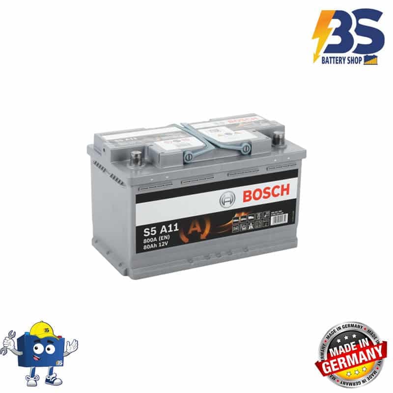 Bosch S5 A11 Autobatterie AGM Start-Stop 12V 80Ah 800A
